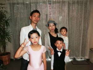 社交ダンス（キッズ）家族写真
